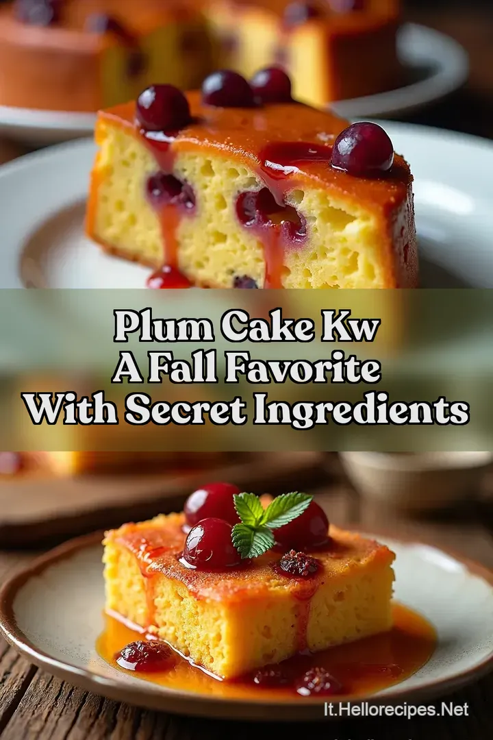 Plum cake kw A Fall Favorite With Secret Ingredients