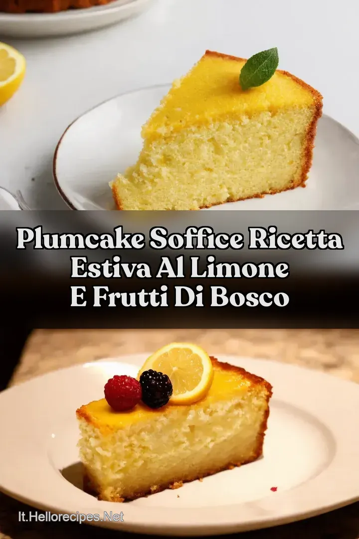 Plumcake Soffice Ricetta Estiva al Limone e Frutti di Bosco