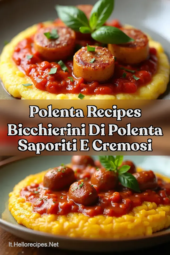 Polenta Recipes Bicchierini di Polenta Saporiti e Cremosi