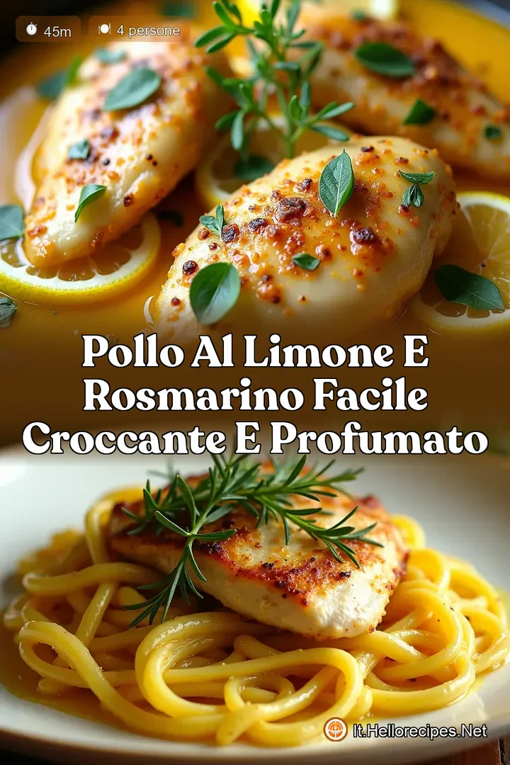 Pollo al Limone e Rosmarino Facile Croccante e Profumato