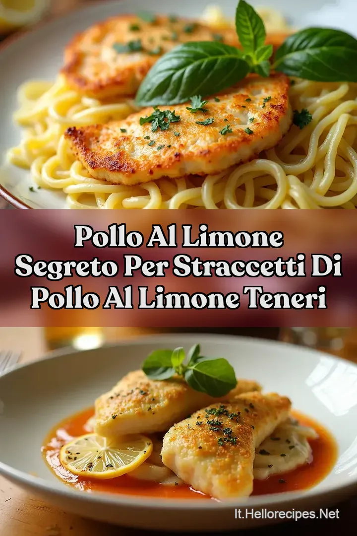 Pollo Al Limone Segreto per Straccetti di Pollo al Limone Teneri