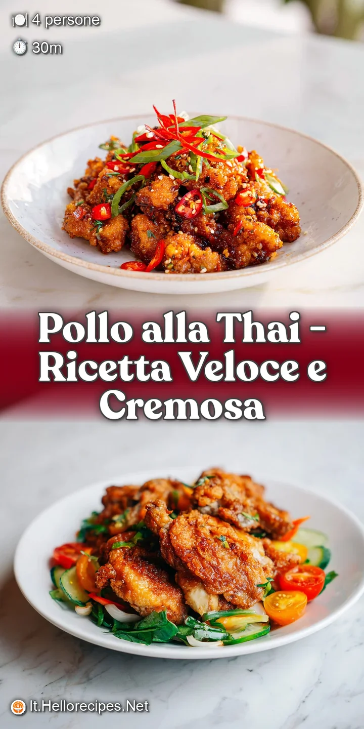 Close-up of succulent chicken bathed in rich, golden coconut curry, glistening with savory aromas and fresh garnishes.