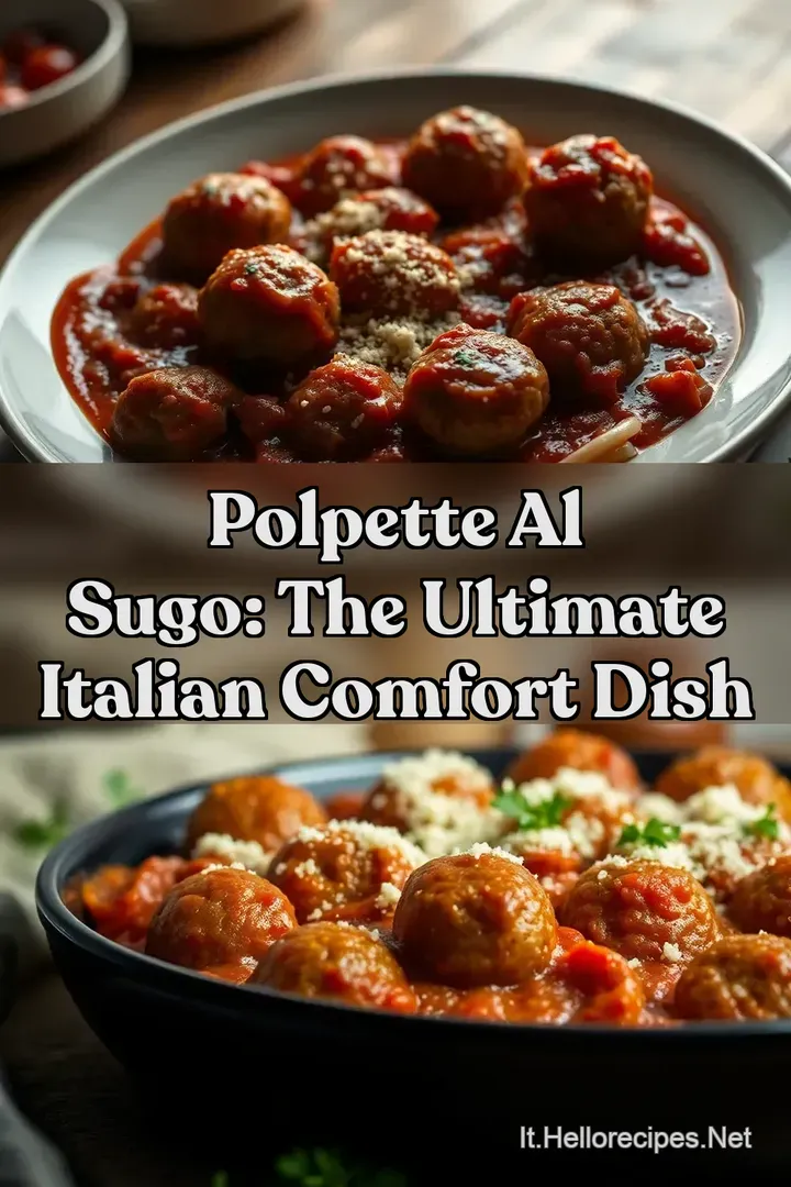 Polpette al Sugo: The ULTIMATE Italian Comfort Dish