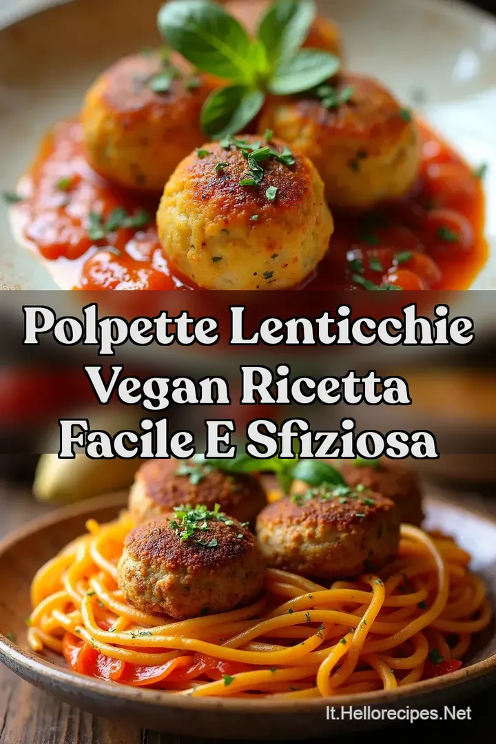 Polpette Lenticchie Vegan Ricetta Facile e Sfiziosa