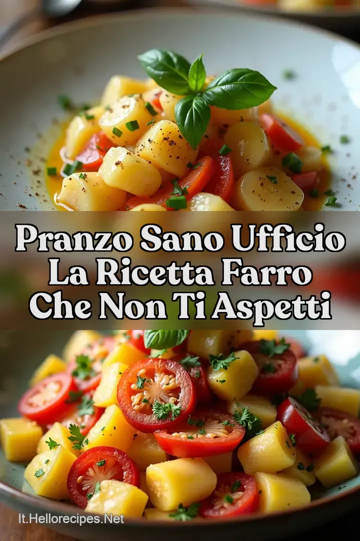 Pranzo Sano Ufficio La Ricetta Farro Che Non Ti Aspetti