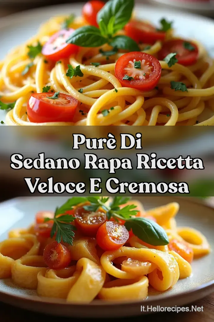 Pur&egrave; di Sedano Rapa Ricetta Veloce e Cremosa