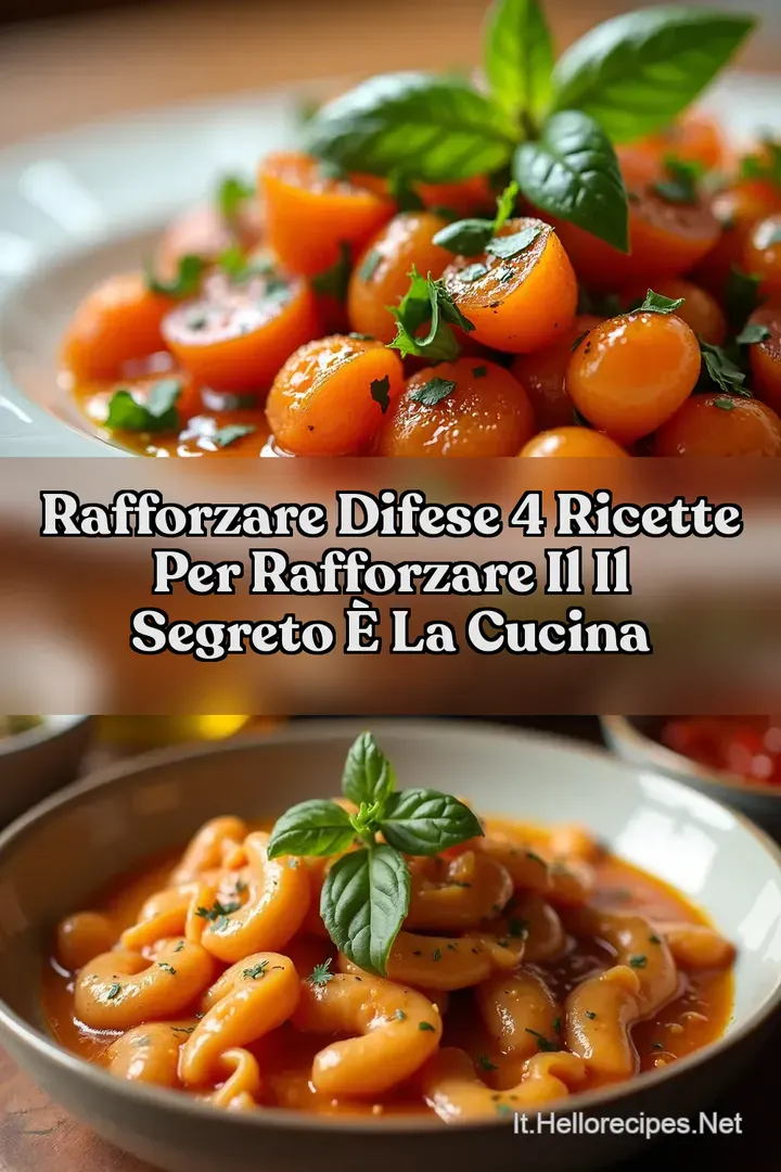 Rafforzare Difese 4 ricette per rafforzare il Il Segreto &egrave; la Cucina