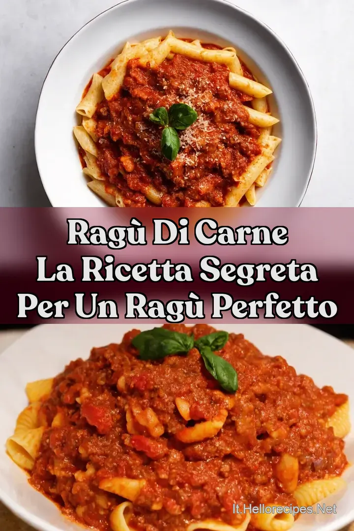 Rag&ugrave; di Carne La Ricetta Segreta per un Rag&ugrave; Perfetto