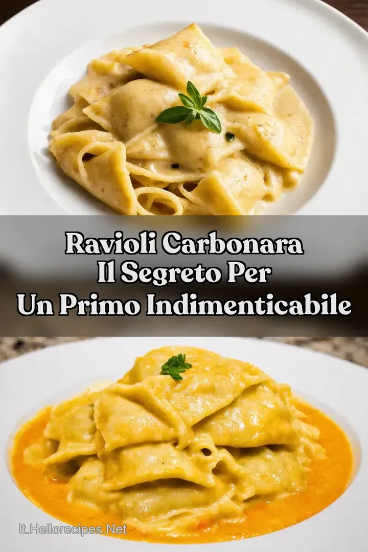 Ravioli Carbonara Il Segreto per un Primo Indimenticabile
