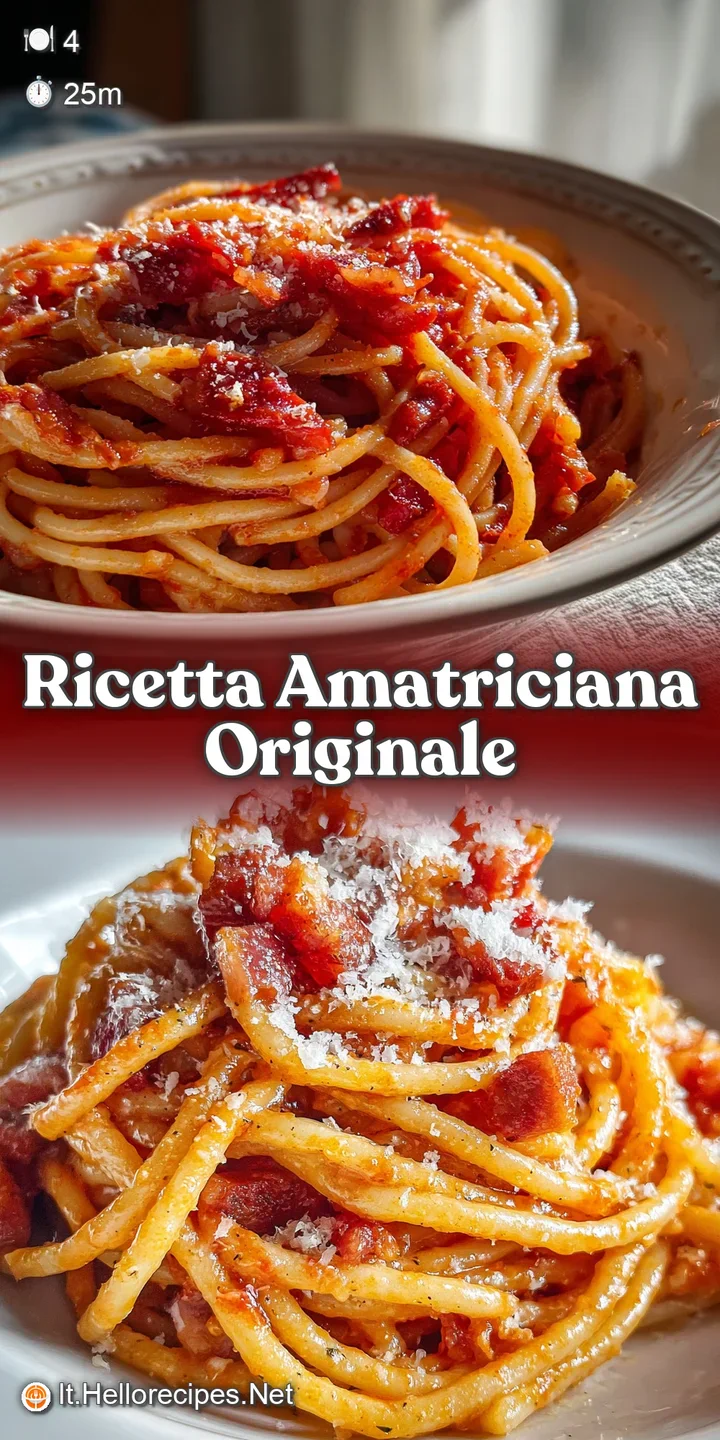 Close-up of steaming Amatriciana; glistening sauce coats perfectly cooked pasta, punctuated by savory, golden-brown flecks...