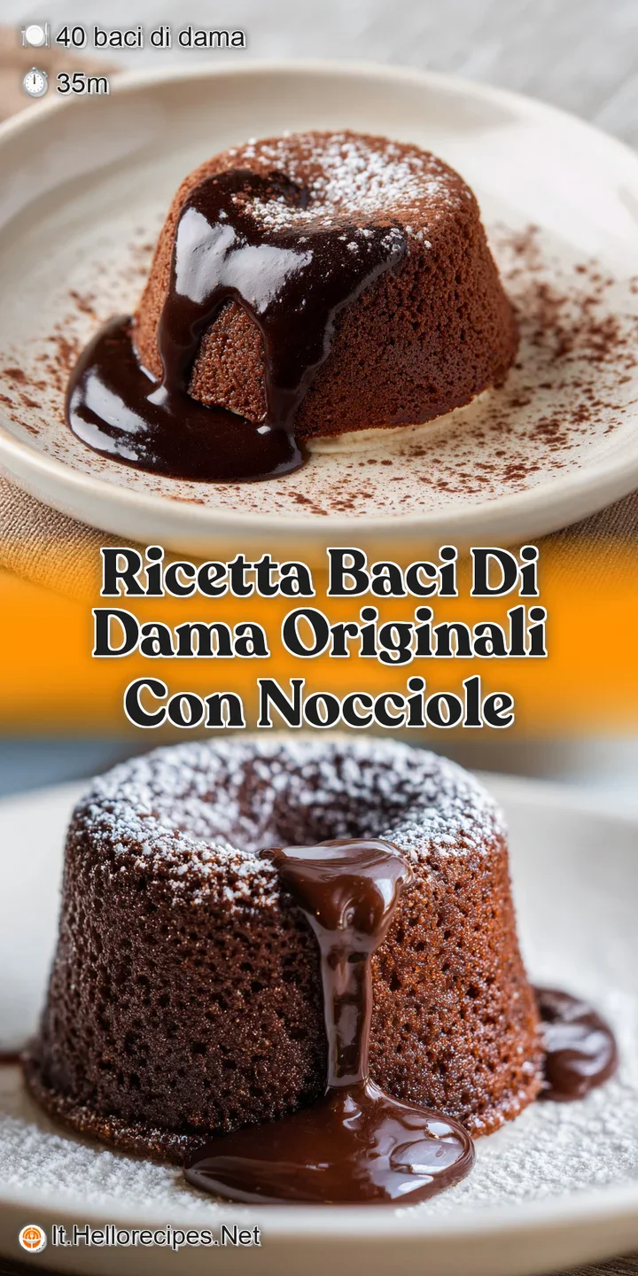 Close-up of two hazelnut cookies revealing a creamy filling sandwiched between their rustic, golden halves. Inviting textu...