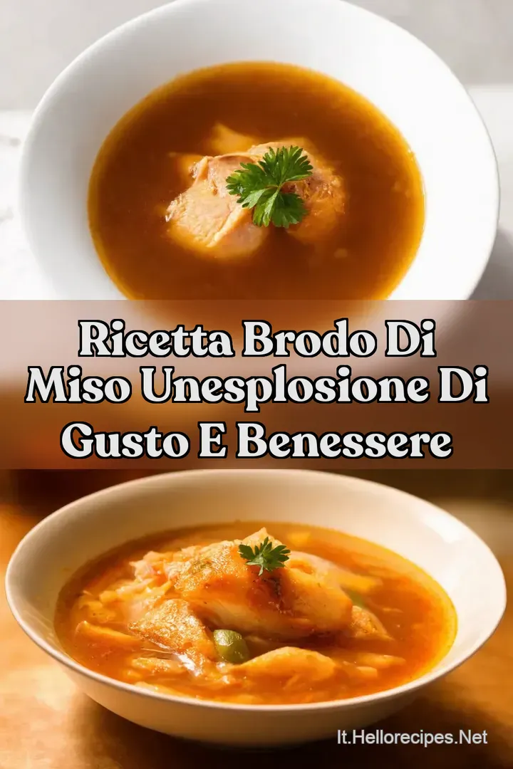 Ricetta Brodo di Miso UnEsplosione di Gusto e Benessere