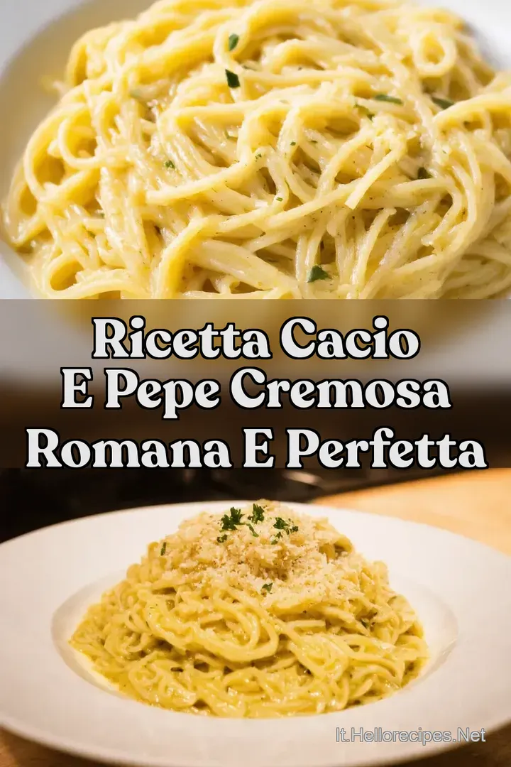 Ricetta Cacio e Pepe Cremosa Romana e Perfetta