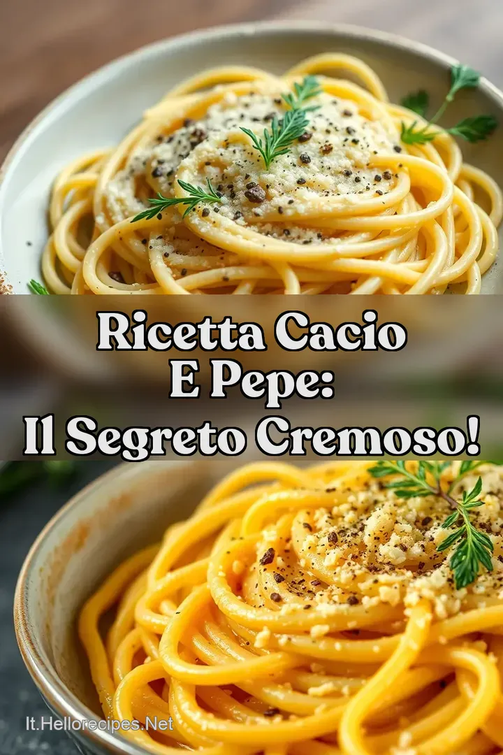 Ricetta Cacio e Pepe: Il Segreto Cremoso!