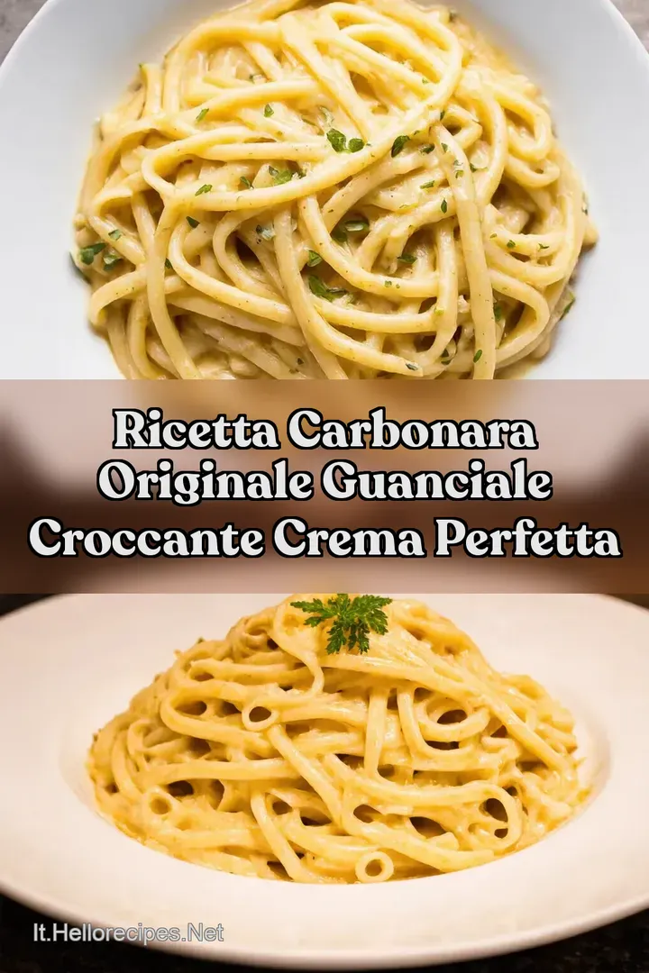 Ricetta Carbonara Originale Guanciale Croccante Crema Perfetta