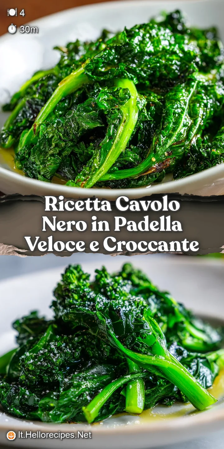 Close-up of saut&eacute;ed kale with glistening, slightly blistered leaves, hinting at a savory, peppery flavor.