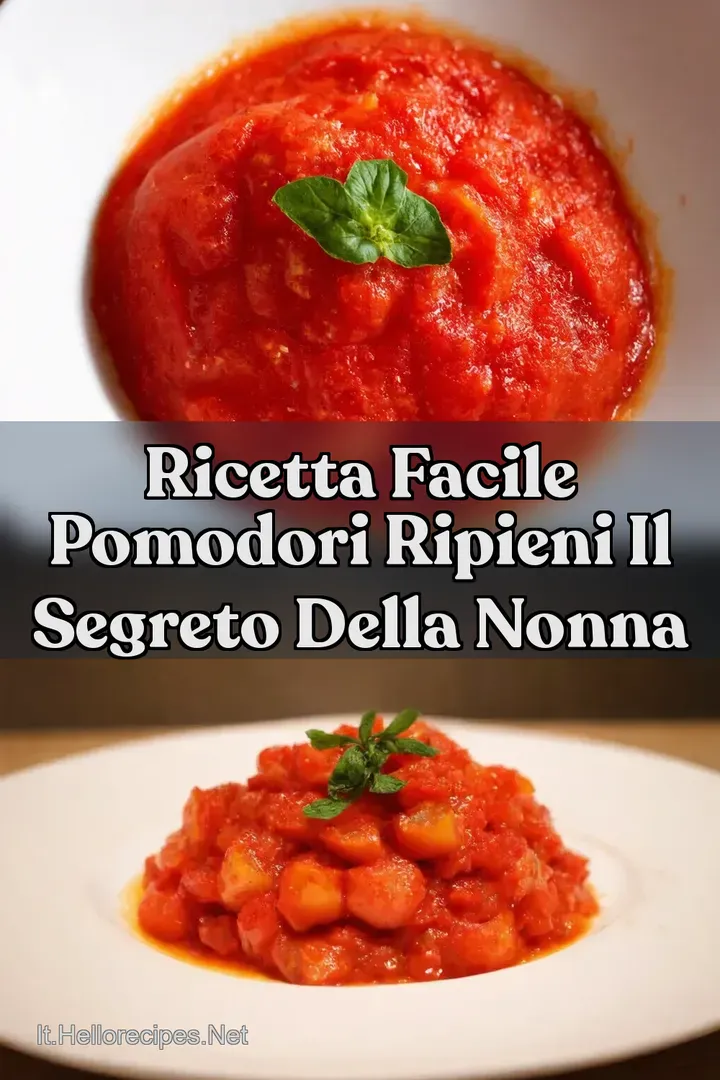Ricetta Facile Pomodori Ripieni Il Segreto della Nonna