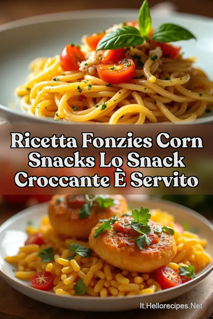 Ricetta Fonzies Corn Snacks Lo Snack Croccante &egrave; Servito