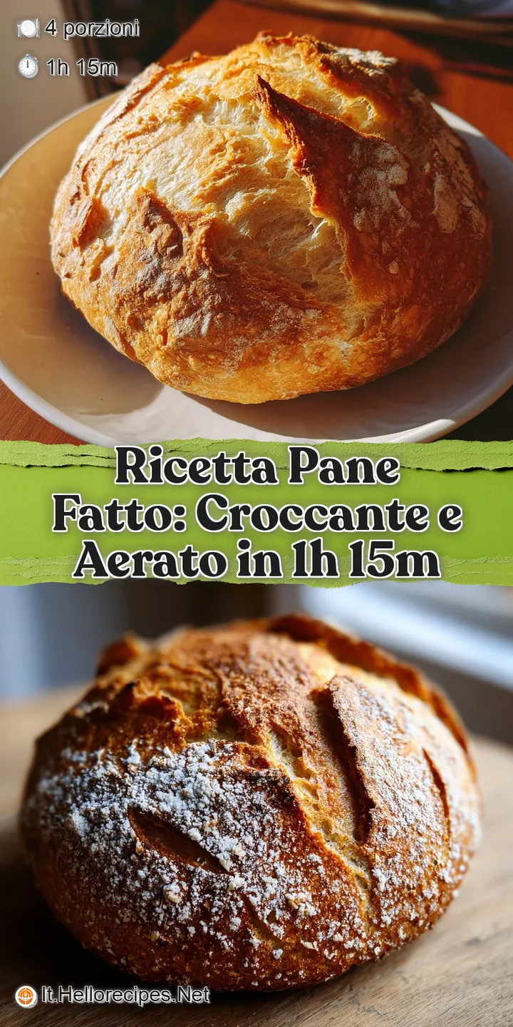 Close-up of warm, freshly baked bread with a golden crust and a light, airy interior. Steam gently rises from the loaf.