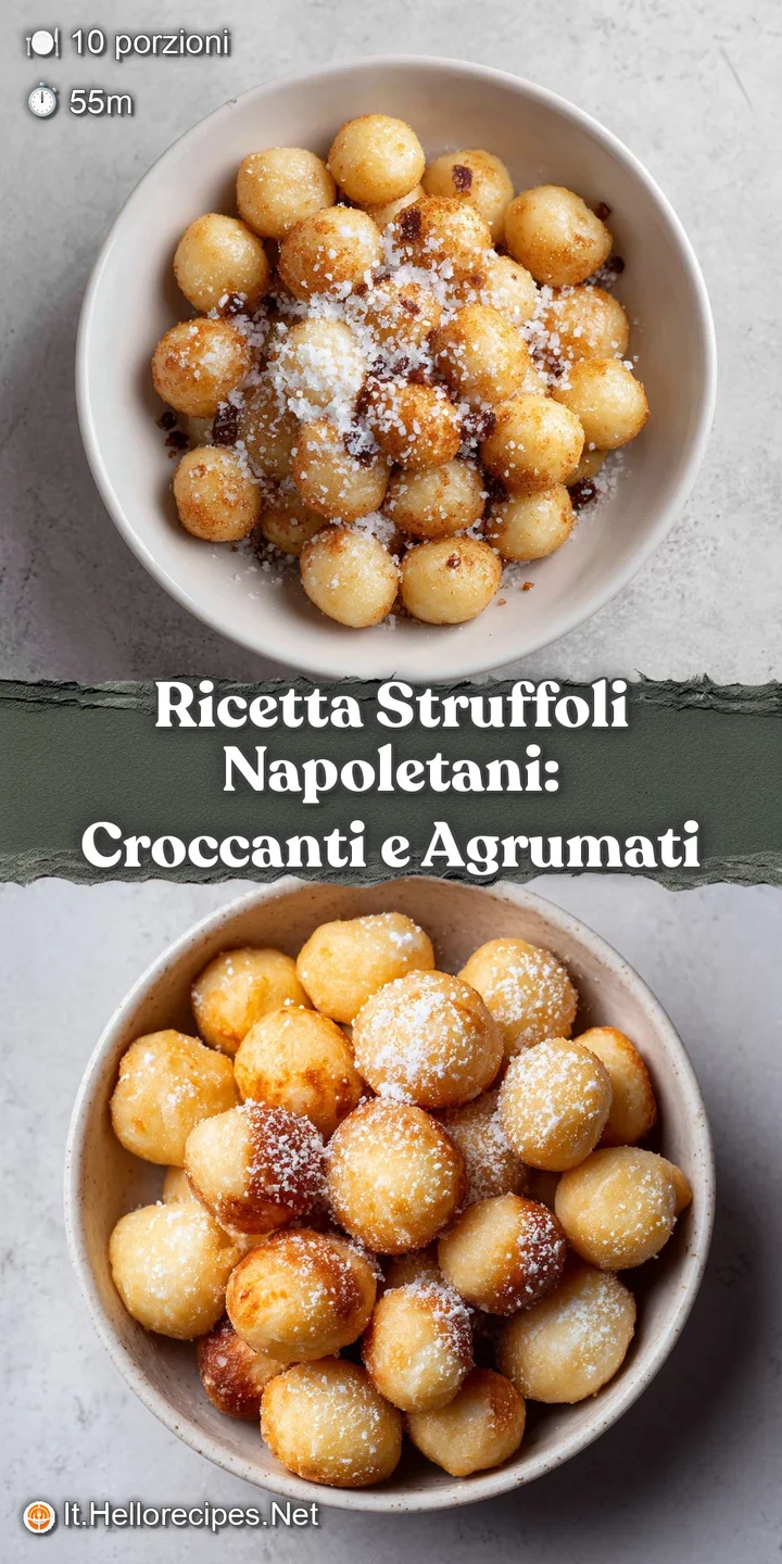 Close-up showcases the glistening honey coating tiny fried dough balls, bright sprinkles, and colorful candied fruit on st...