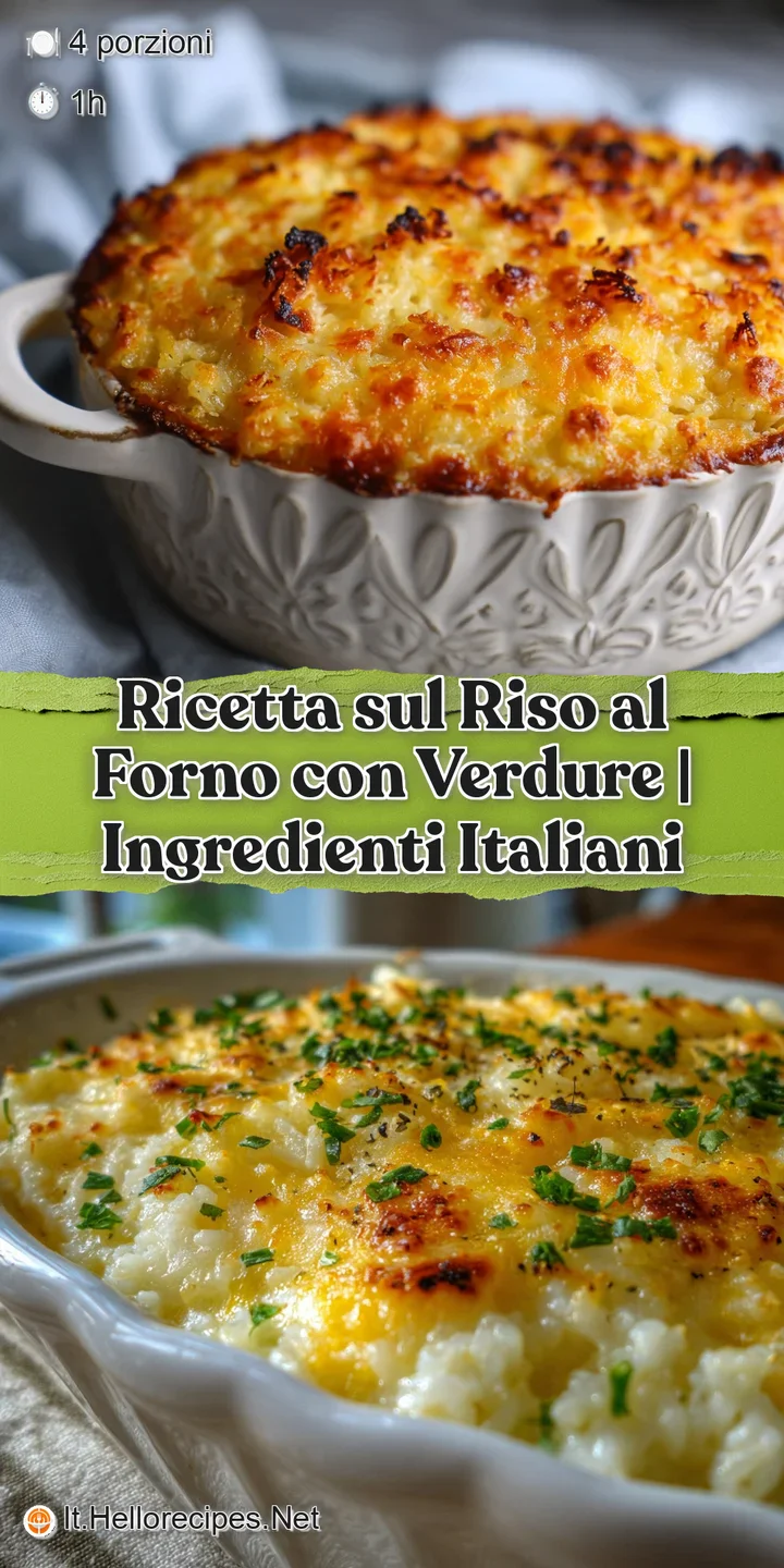 Close-up reveals textures of the baked rice: tender grains, softened colorful veggies, and a bubbly, slightly charred crus...