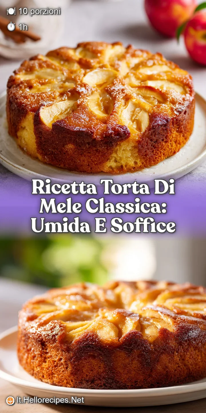 Close-up of a glistening apple cake slice: caramelized apples, moist crumb, and a hint of cinnamon. A tempting, classic de...