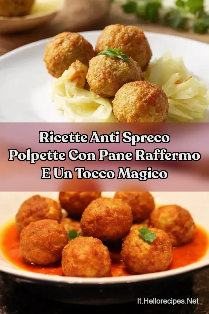 Ricette Anti Spreco Polpette con Pane Raffermo e un Tocco Magico