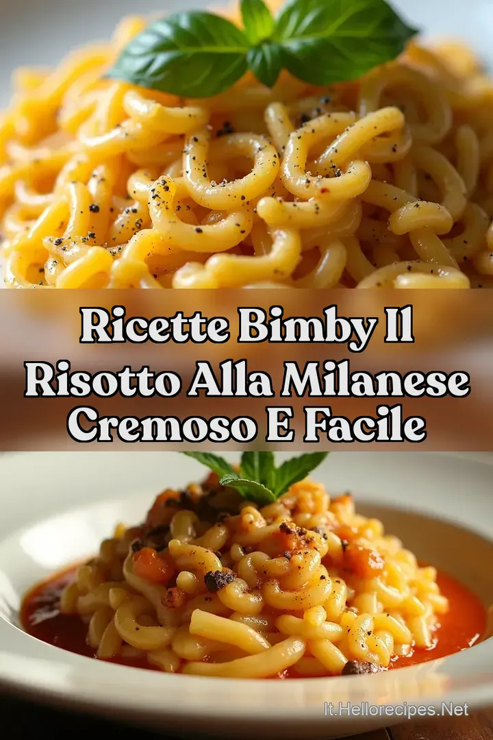 Ricette Bimby Il Risotto alla Milanese Cremoso e Facile