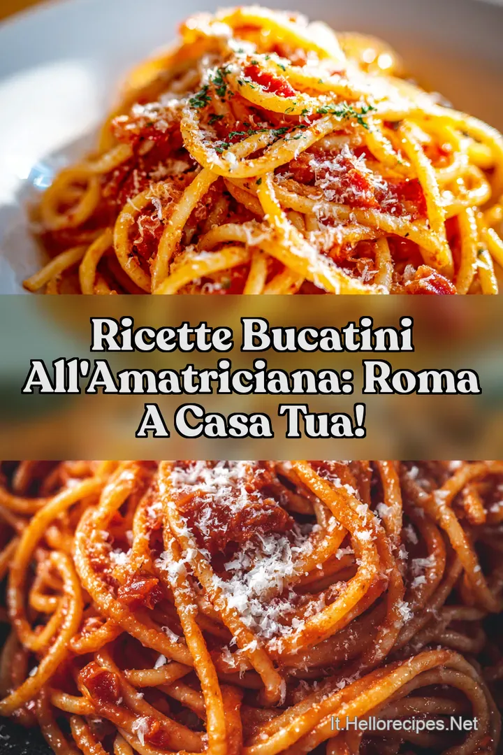 Ricette Bucatini All Amatriciana: Roma A Casa Tua!