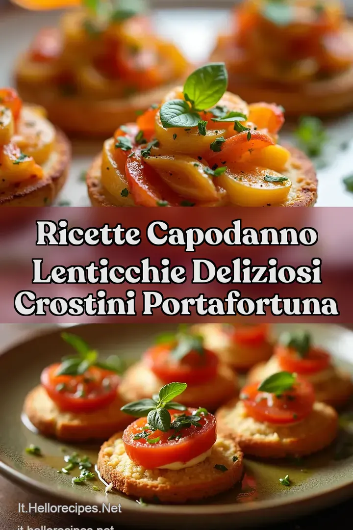 Ricette Capodanno Lenticchie Deliziosi Crostini Portafortuna
