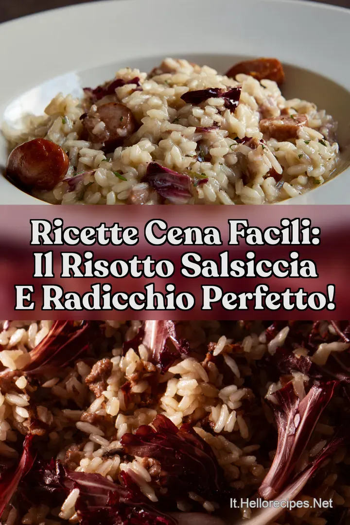 Ricette Cena Facili: Il Risotto Salsiccia e Radicchio Perfetto!