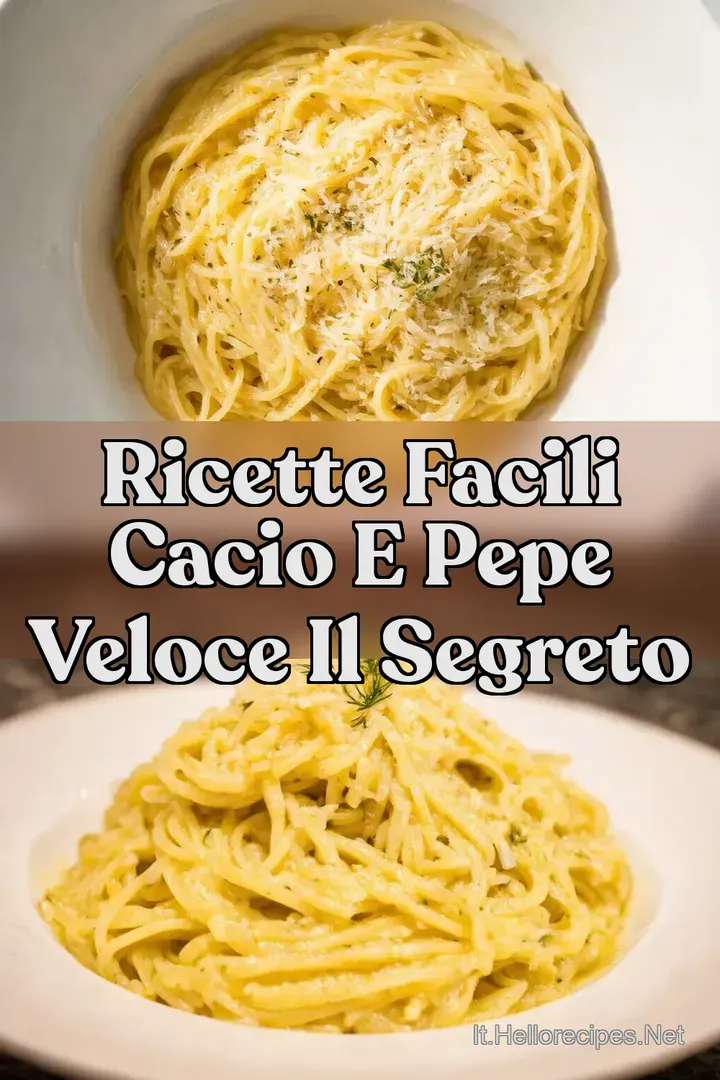 Ricette Facili Cacio e Pepe Veloce il Segreto