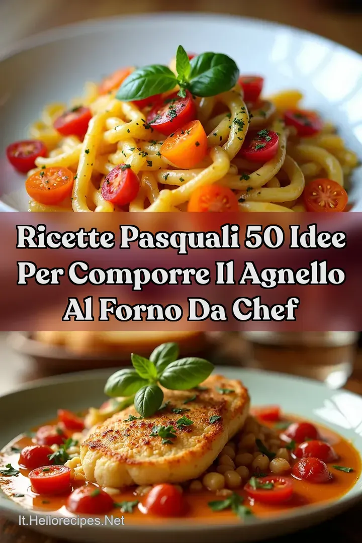 Ricette Pasquali 50 idee per comporre il Agnello Al Forno da Chef