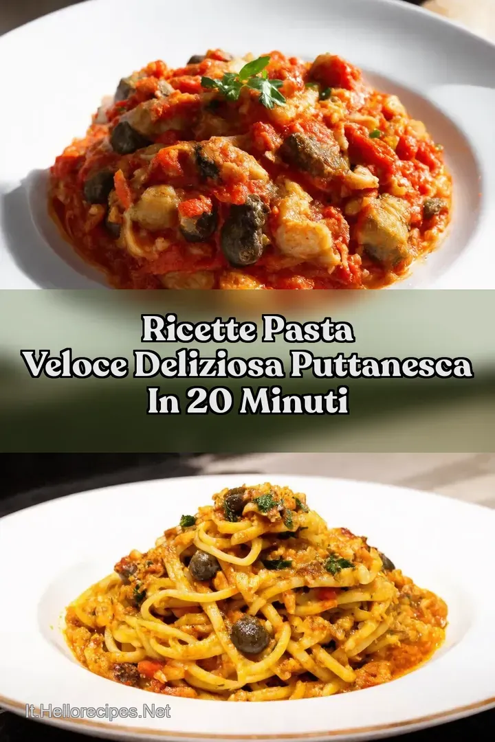 Ricette Pasta Veloce Deliziosa Puttanesca in 20 Minuti