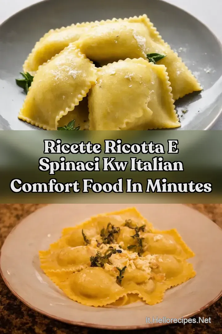Ricette Ricotta e Spinaci kw Italian Comfort Food in Minutes