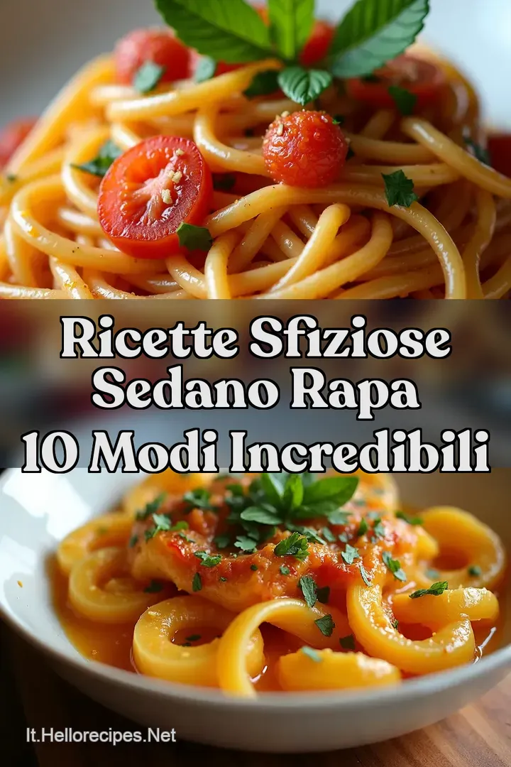 Ricette sfiziose Sedano Rapa 10 Modi Incredibili