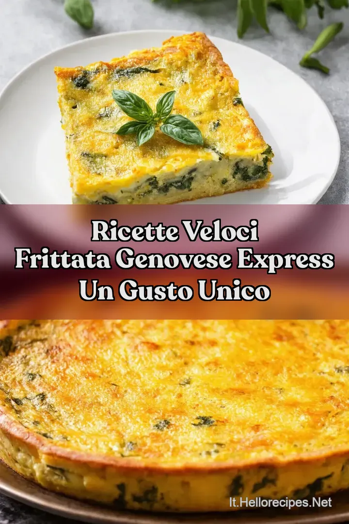Ricette Veloci Frittata Genovese Express un Gusto Unico