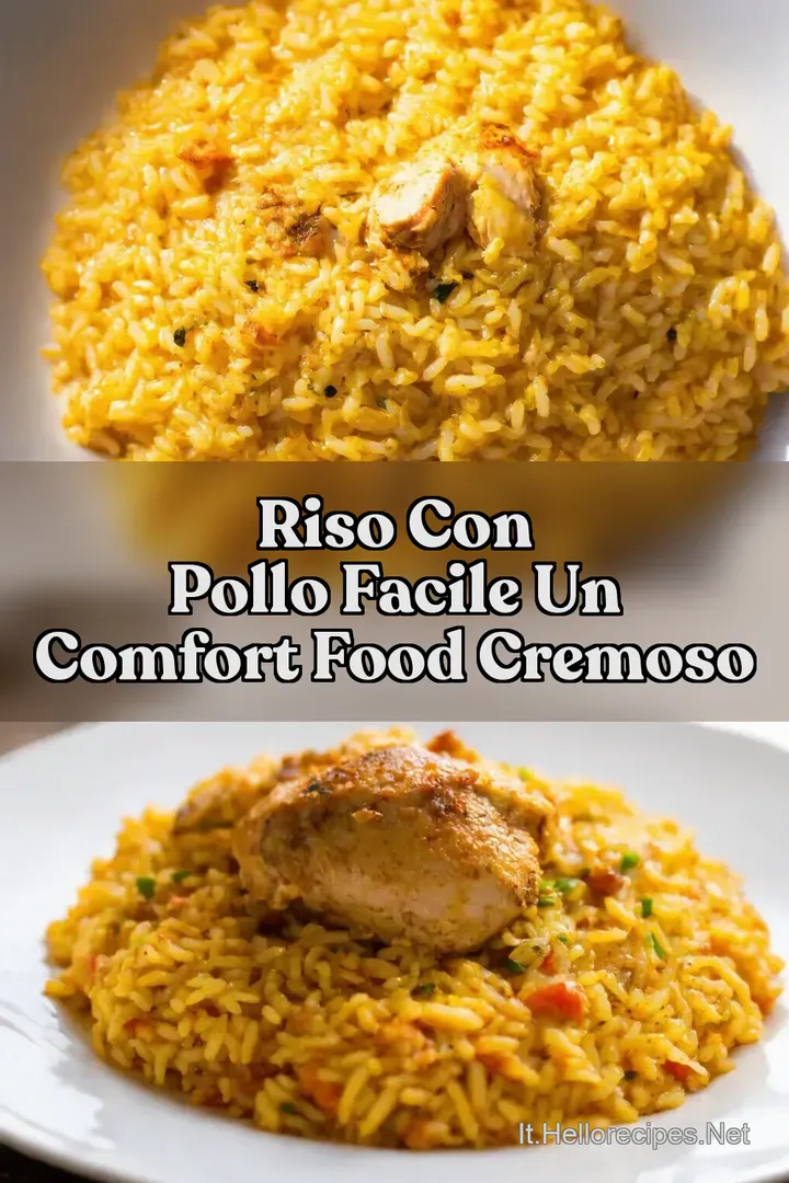 Riso con Pollo Facile Un Comfort Food Cremoso