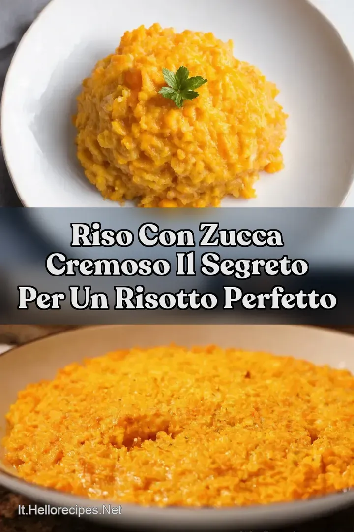 Riso con Zucca Cremoso Il segreto per un risotto perfetto