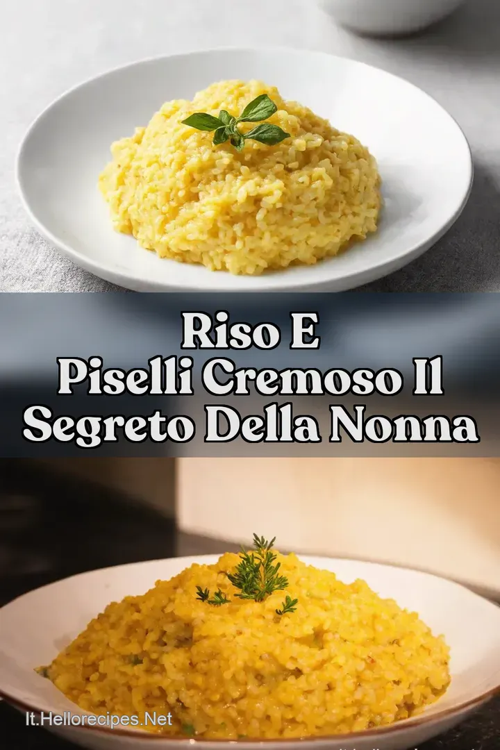 Riso e Piselli Cremoso Il Segreto della Nonna