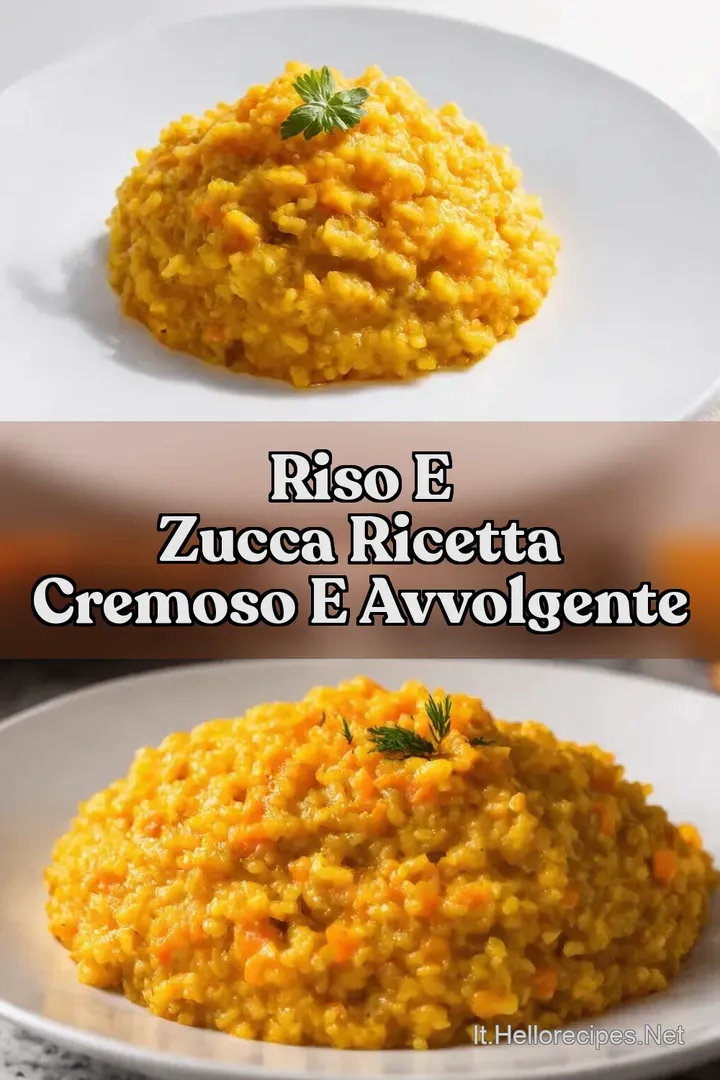 Riso e Zucca Ricetta Cremoso e Avvolgente