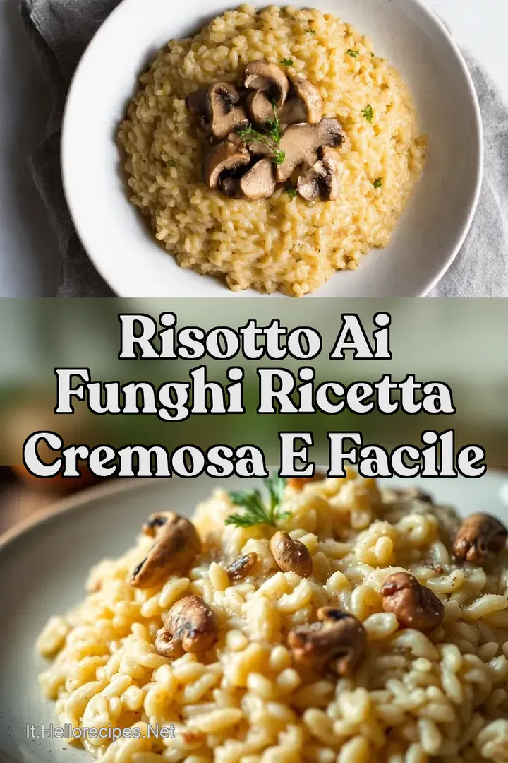 Risotto ai Funghi Ricetta Cremosa e Facile