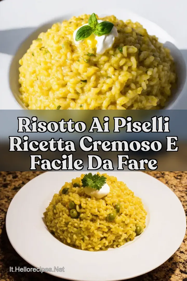 Risotto ai Piselli Ricetta Cremoso e Facile da Fare