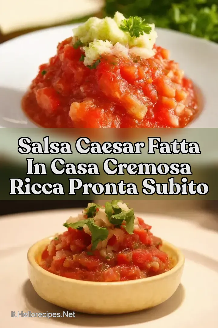 Salsa Caesar Fatta in Casa Cremosa Ricca Pronta Subito
