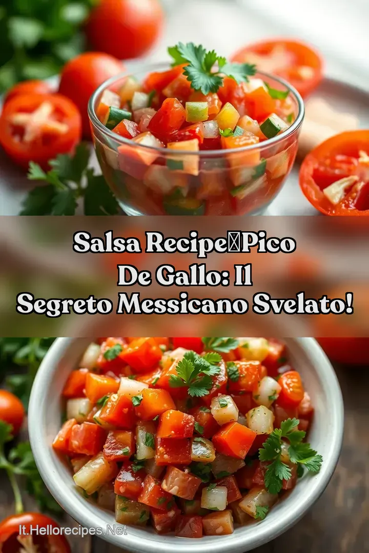 Salsa Recipe💥Pico de Gallo: Il Segreto Messicano Svelato!