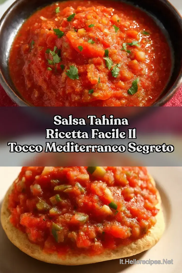 Salsa Tahina Ricetta Facile Il Tocco Mediterraneo Segreto