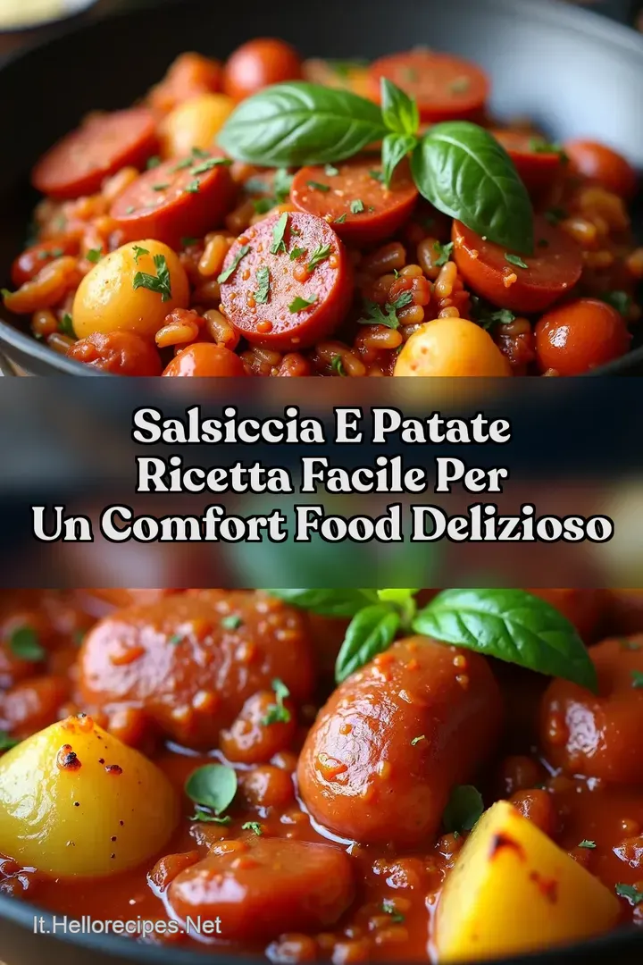 Salsiccia e Patate Ricetta Facile per un Comfort Food Delizioso