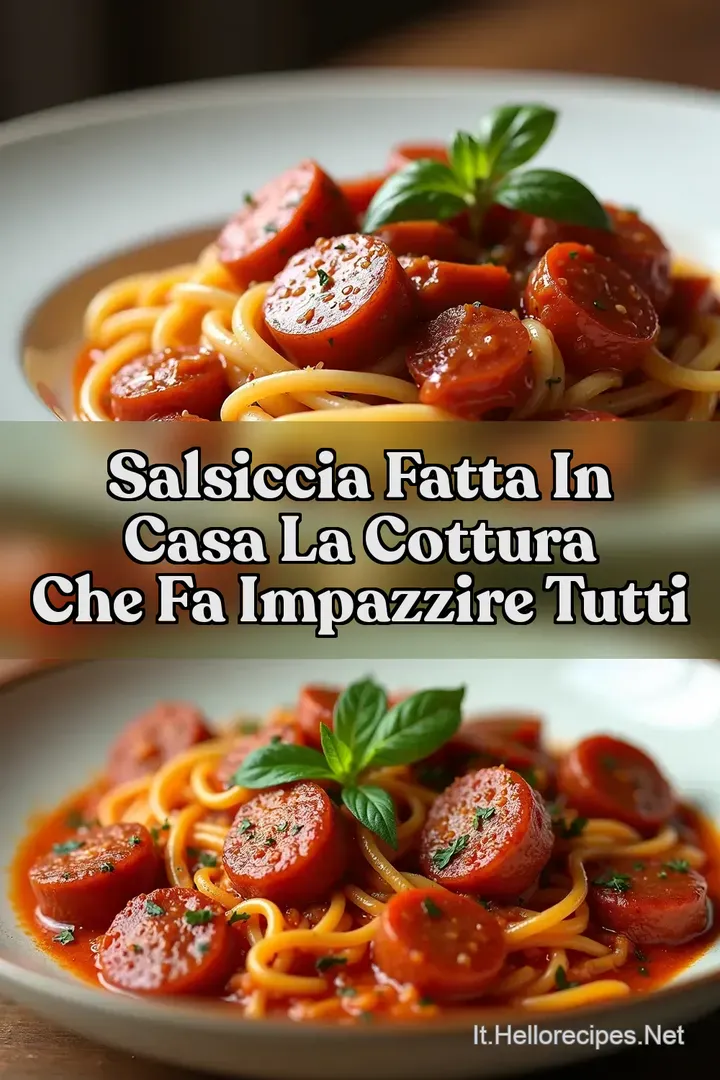 Salsiccia fatta in casa La Cottura che Fa Impazzire Tutti