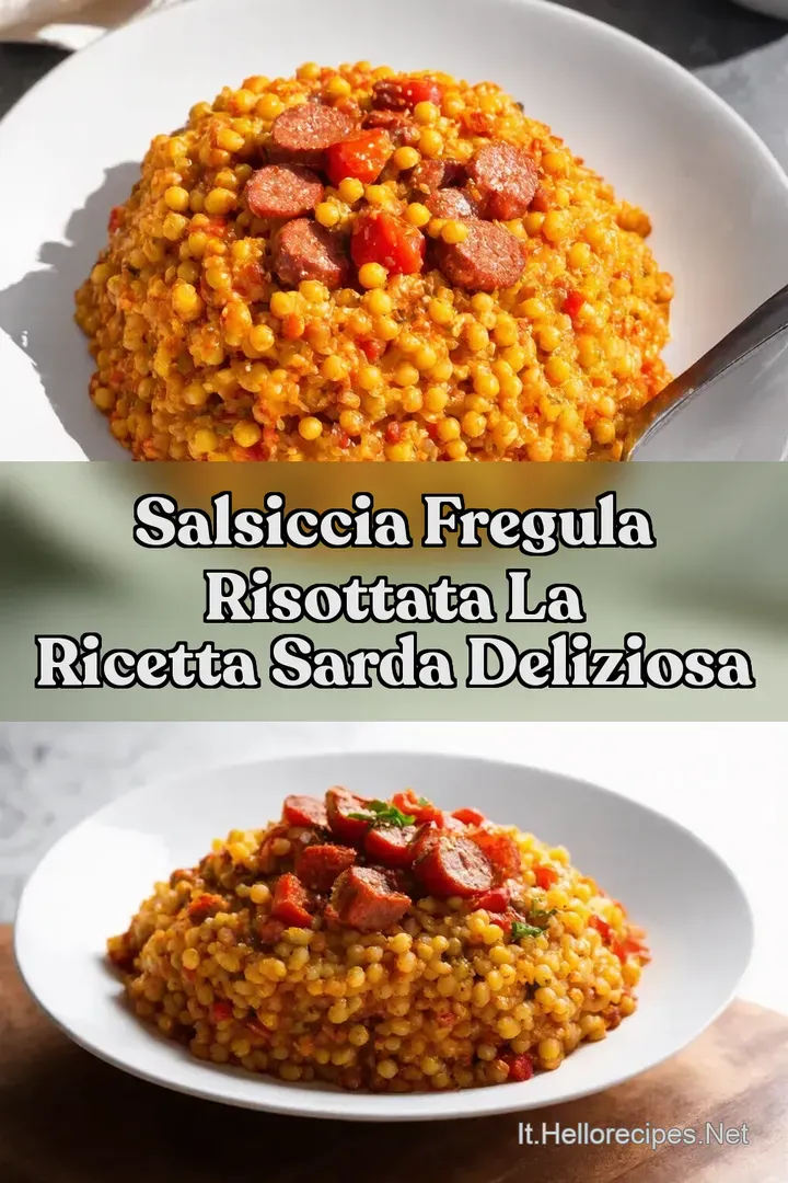 Salsiccia Fregula risottata la ricetta sarda DELIZIOSA
