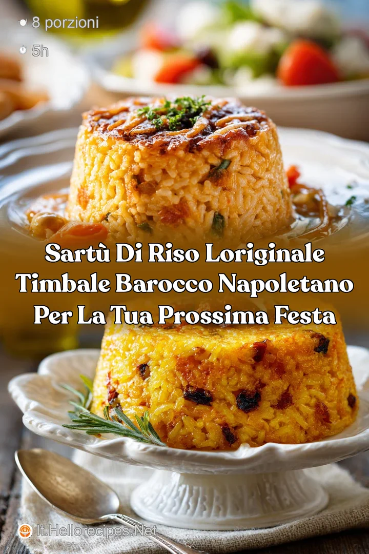 Sart&ugrave; di riso loriginale timbale barocco napoletano per la tua prossima festa
